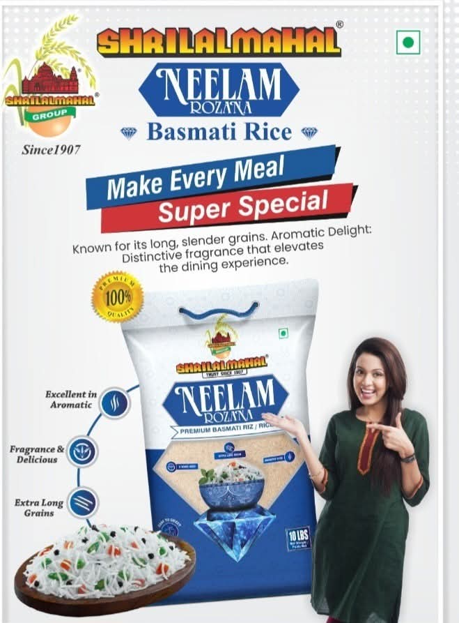 Riz Basmati Neelam 5kg — Image 3 sur 3